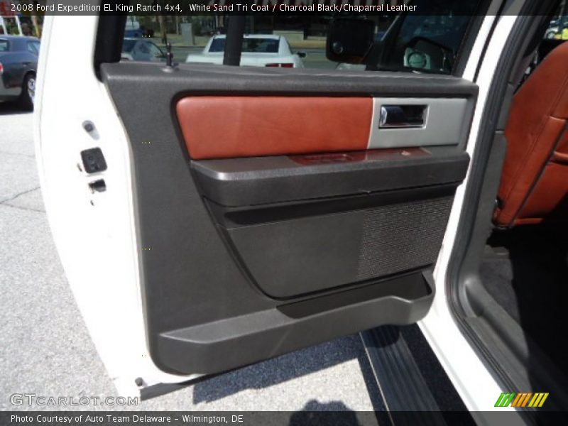 White Sand Tri Coat / Charcoal Black/Chaparral Leather 2008 Ford Expedition EL King Ranch 4x4