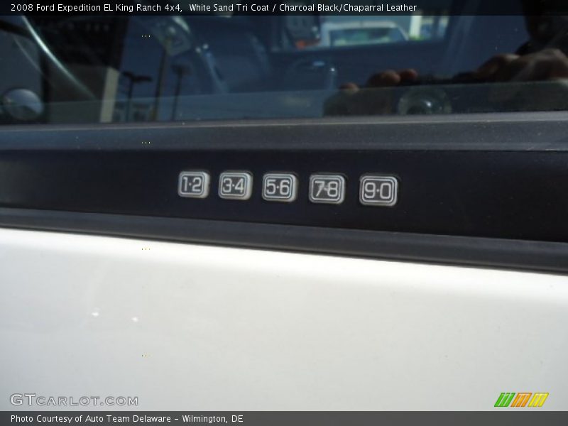 White Sand Tri Coat / Charcoal Black/Chaparral Leather 2008 Ford Expedition EL King Ranch 4x4