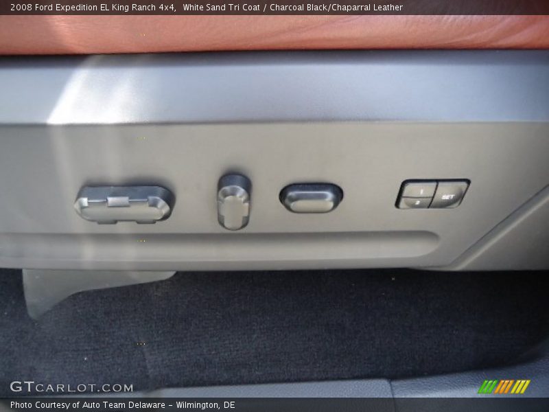 White Sand Tri Coat / Charcoal Black/Chaparral Leather 2008 Ford Expedition EL King Ranch 4x4
