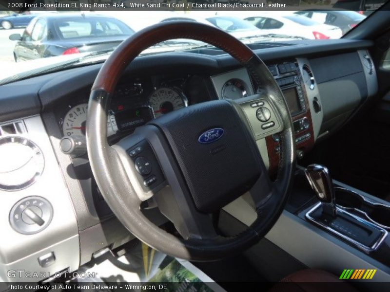 White Sand Tri Coat / Charcoal Black/Chaparral Leather 2008 Ford Expedition EL King Ranch 4x4