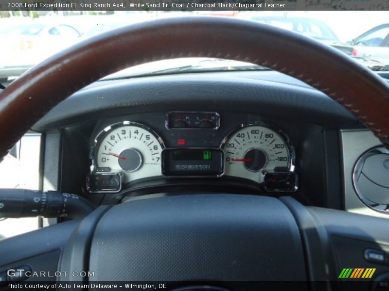 White Sand Tri Coat / Charcoal Black/Chaparral Leather 2008 Ford Expedition EL King Ranch 4x4