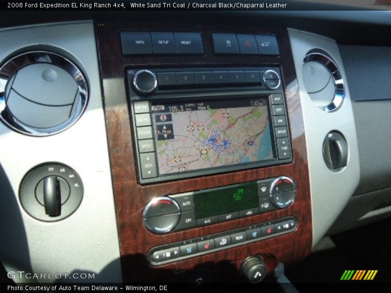 White Sand Tri Coat / Charcoal Black/Chaparral Leather 2008 Ford Expedition EL King Ranch 4x4