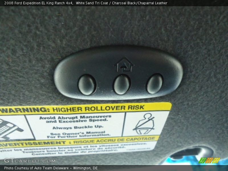 White Sand Tri Coat / Charcoal Black/Chaparral Leather 2008 Ford Expedition EL King Ranch 4x4