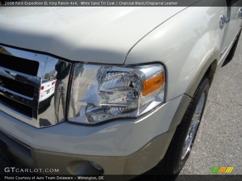 White Sand Tri Coat / Charcoal Black/Chaparral Leather 2008 Ford Expedition EL King Ranch 4x4