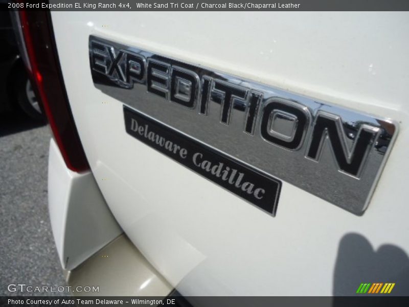 White Sand Tri Coat / Charcoal Black/Chaparral Leather 2008 Ford Expedition EL King Ranch 4x4
