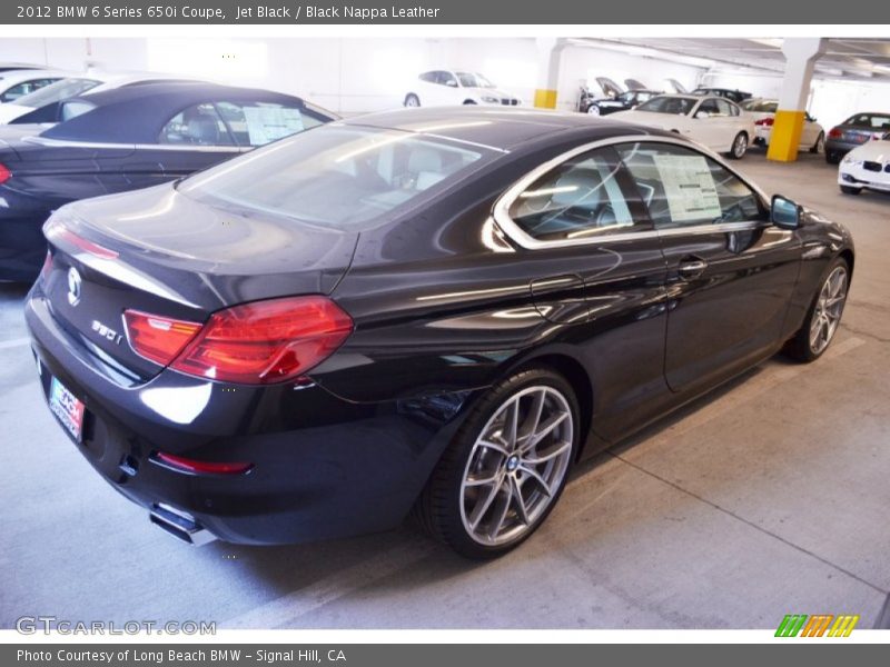 Jet Black / Black Nappa Leather 2012 BMW 6 Series 650i Coupe