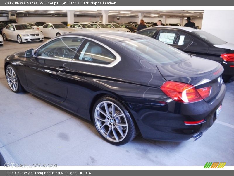 Jet Black / Black Nappa Leather 2012 BMW 6 Series 650i Coupe
