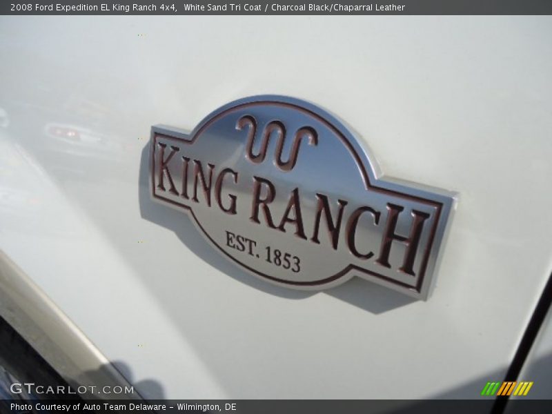 White Sand Tri Coat / Charcoal Black/Chaparral Leather 2008 Ford Expedition EL King Ranch 4x4