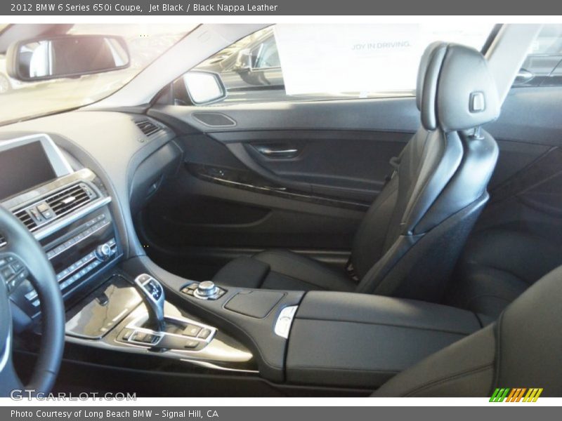 Jet Black / Black Nappa Leather 2012 BMW 6 Series 650i Coupe