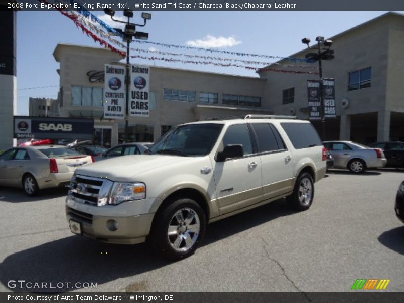 White Sand Tri Coat / Charcoal Black/Chaparral Leather 2008 Ford Expedition EL King Ranch 4x4