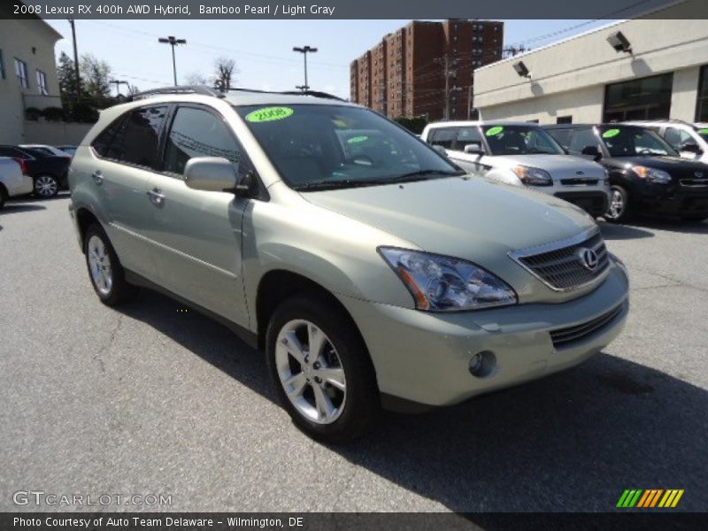 Bamboo Pearl / Light Gray 2008 Lexus RX 400h AWD Hybrid