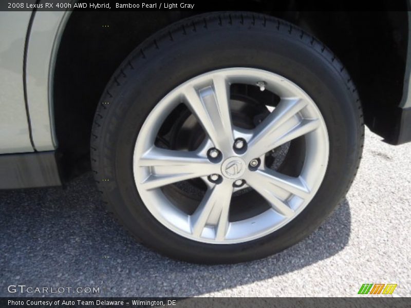 Bamboo Pearl / Light Gray 2008 Lexus RX 400h AWD Hybrid