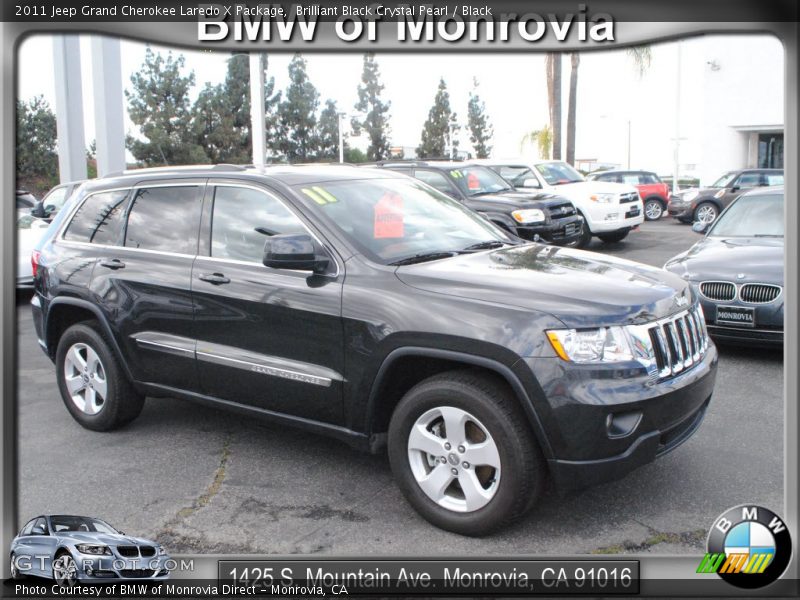 Brilliant Black Crystal Pearl / Black 2011 Jeep Grand Cherokee Laredo X Package