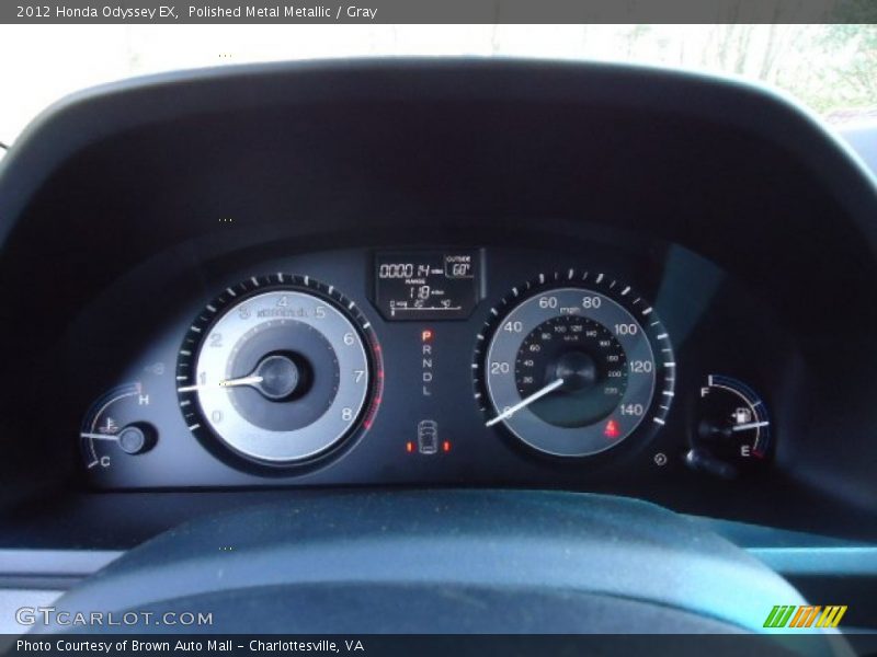 Polished Metal Metallic / Gray 2012 Honda Odyssey EX