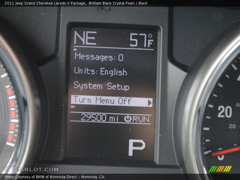 Brilliant Black Crystal Pearl / Black 2011 Jeep Grand Cherokee Laredo X Package