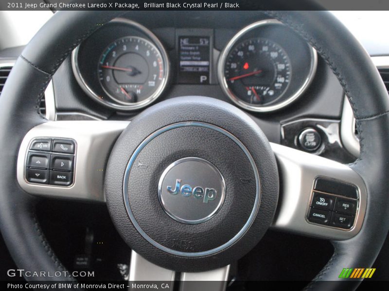 Brilliant Black Crystal Pearl / Black 2011 Jeep Grand Cherokee Laredo X Package
