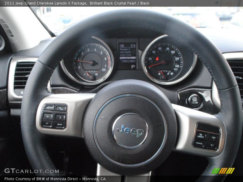Brilliant Black Crystal Pearl / Black 2011 Jeep Grand Cherokee Laredo X Package
