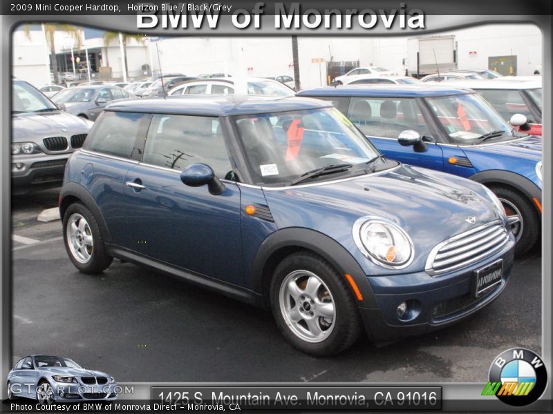 Horizon Blue / Black/Grey 2009 Mini Cooper Hardtop