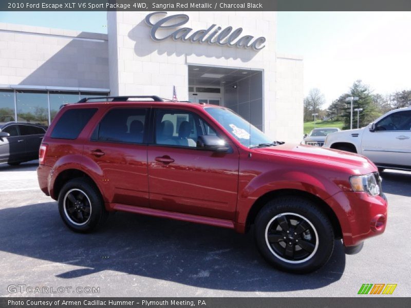 Sangria Red Metallic / Charcoal Black 2010 Ford Escape XLT V6 Sport Package 4WD