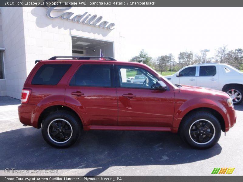 Sangria Red Metallic / Charcoal Black 2010 Ford Escape XLT V6 Sport Package 4WD