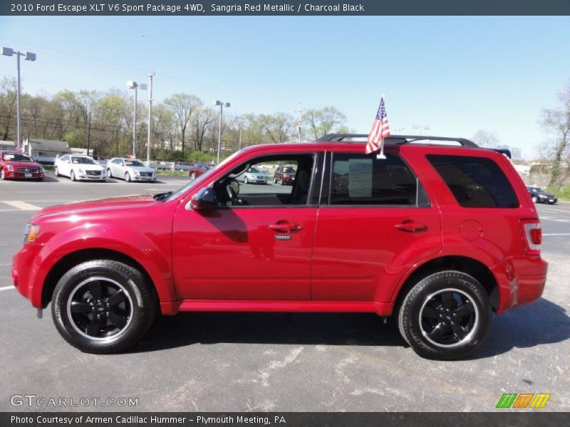  2010 Escape XLT V6 Sport Package 4WD Sangria Red Metallic