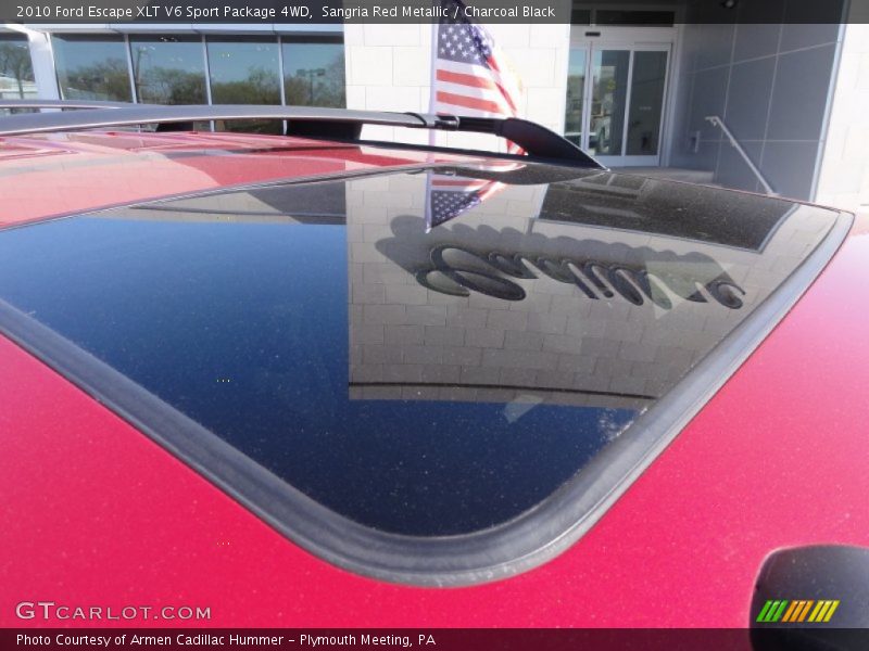 Sangria Red Metallic / Charcoal Black 2010 Ford Escape XLT V6 Sport Package 4WD