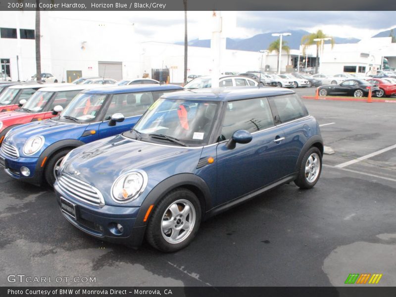 Horizon Blue / Black/Grey 2009 Mini Cooper Hardtop