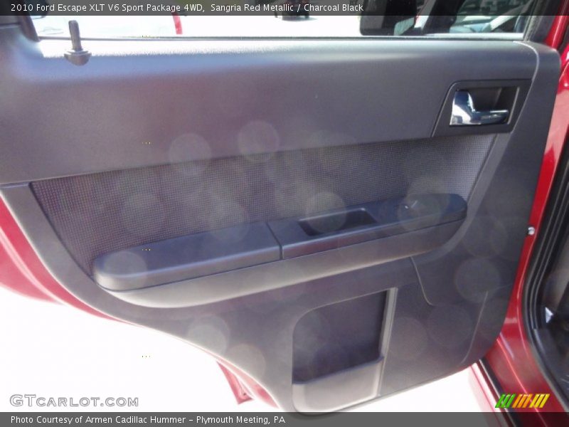 Sangria Red Metallic / Charcoal Black 2010 Ford Escape XLT V6 Sport Package 4WD