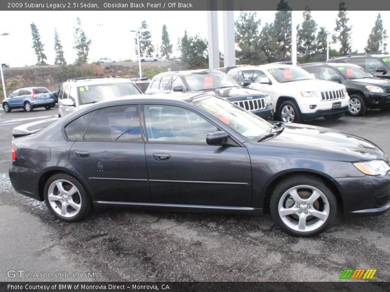 Obsidian Black Pearl / Off Black 2009 Subaru Legacy 2.5i Sedan