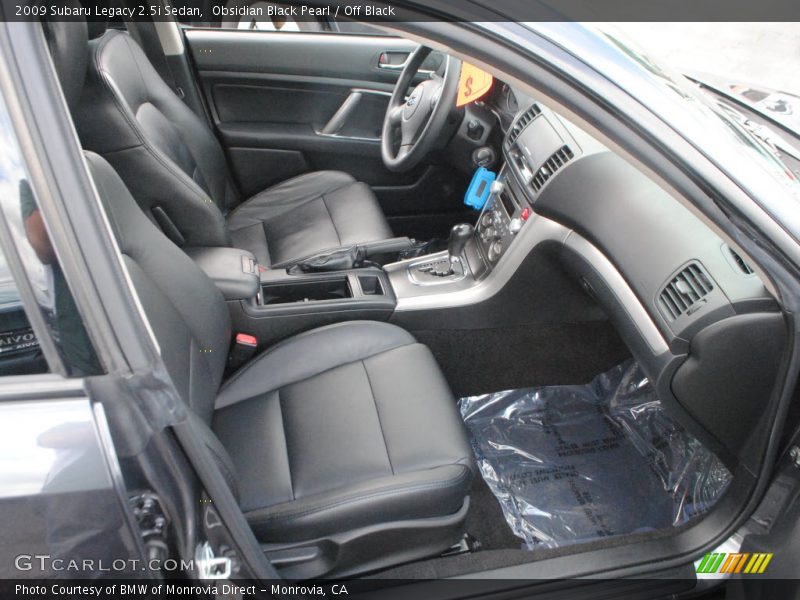 Obsidian Black Pearl / Off Black 2009 Subaru Legacy 2.5i Sedan