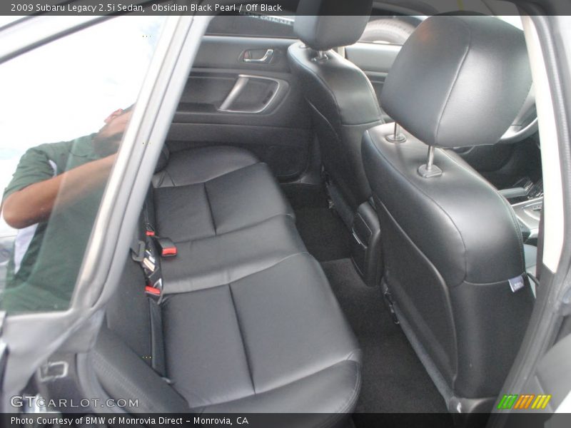 Obsidian Black Pearl / Off Black 2009 Subaru Legacy 2.5i Sedan