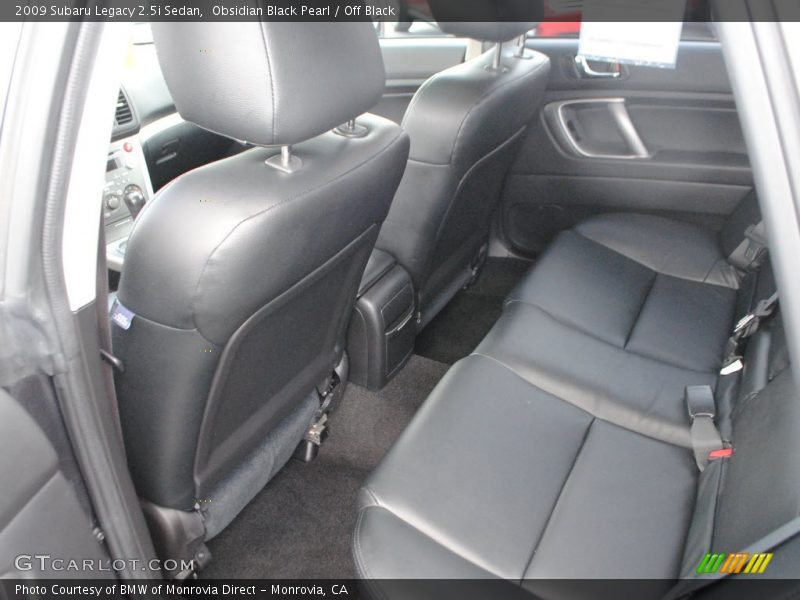 Obsidian Black Pearl / Off Black 2009 Subaru Legacy 2.5i Sedan