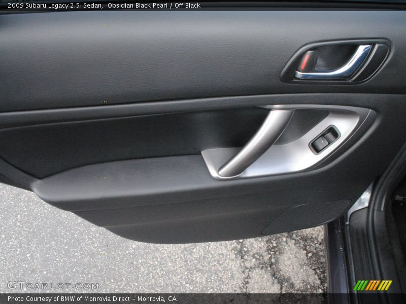 Obsidian Black Pearl / Off Black 2009 Subaru Legacy 2.5i Sedan