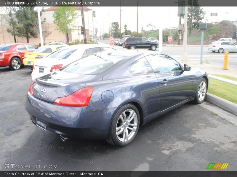 Blue Slate Metallic / Graphite 2008 Infiniti G 37 Coupe
