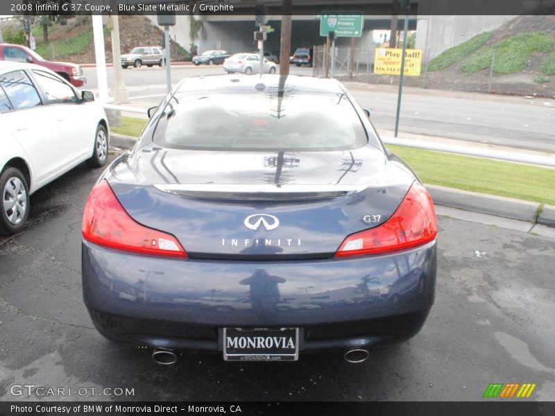 Blue Slate Metallic / Graphite 2008 Infiniti G 37 Coupe