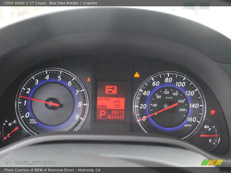 Blue Slate Metallic / Graphite 2008 Infiniti G 37 Coupe