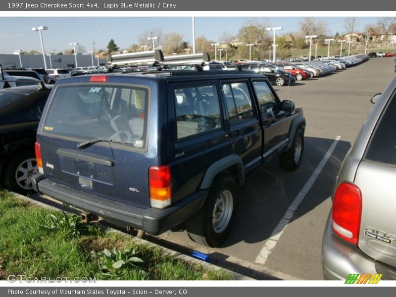 Lapis Blue Metallic / Grey 1997 Jeep Cherokee Sport 4x4
