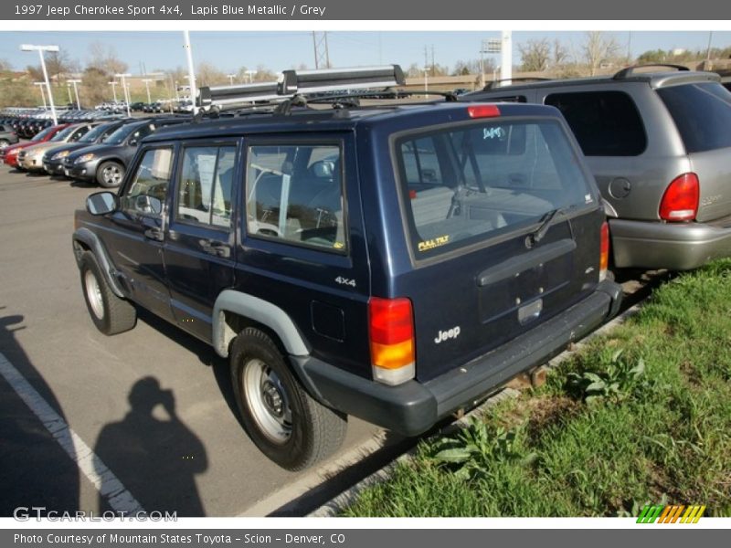 Lapis Blue Metallic / Grey 1997 Jeep Cherokee Sport 4x4