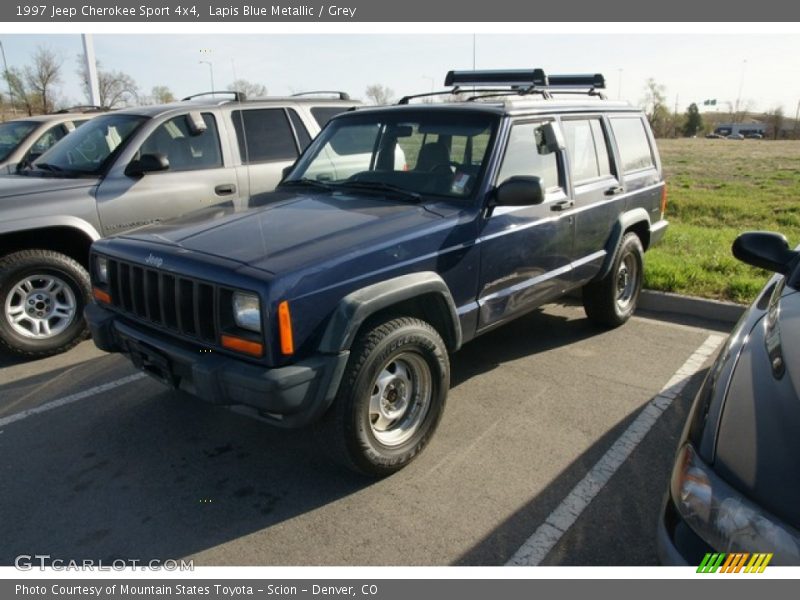 Lapis Blue Metallic / Grey 1997 Jeep Cherokee Sport 4x4