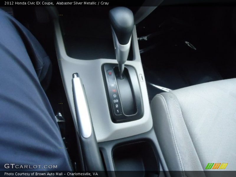 Alabaster Silver Metallic / Gray 2012 Honda Civic EX Coupe