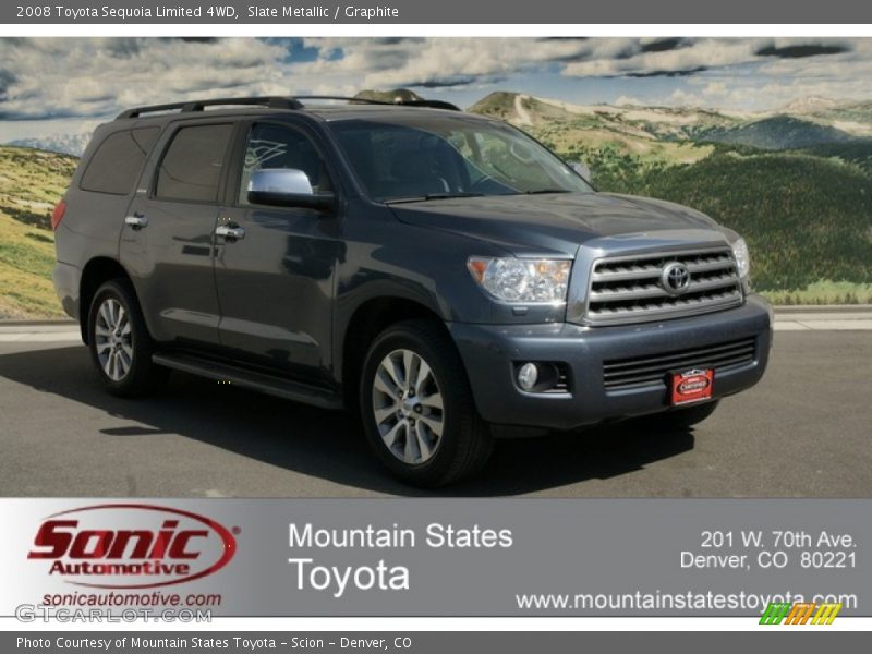 Slate Metallic / Graphite 2008 Toyota Sequoia Limited 4WD