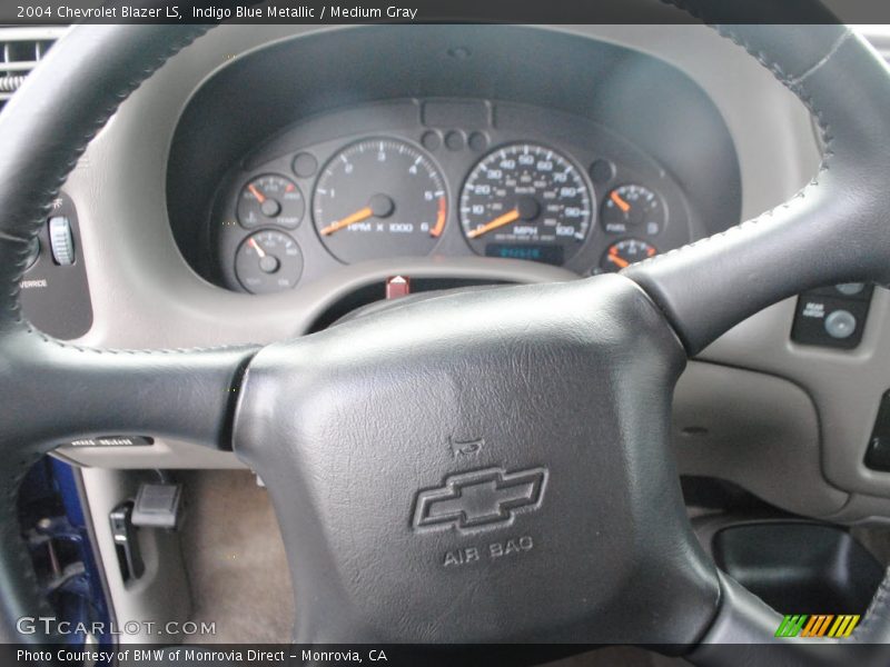 Indigo Blue Metallic / Medium Gray 2004 Chevrolet Blazer LS
