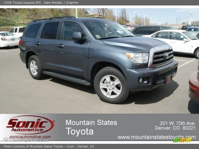 Slate Metallic / Graphite 2008 Toyota Sequoia SR5