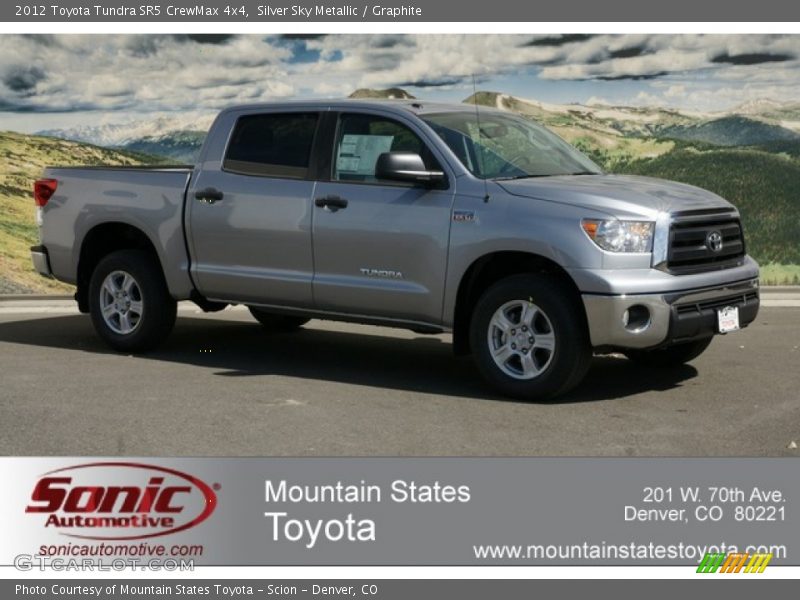 Silver Sky Metallic / Graphite 2012 Toyota Tundra SR5 CrewMax 4x4