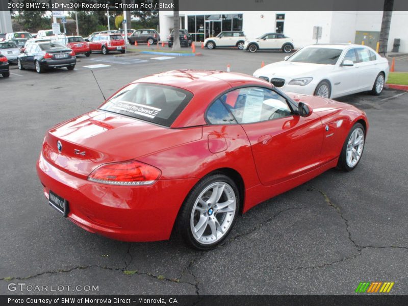 Crimson Red / Black 2009 BMW Z4 sDrive30i Roadster