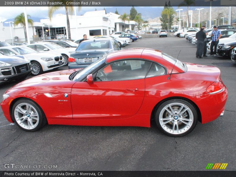 Crimson Red / Black 2009 BMW Z4 sDrive30i Roadster