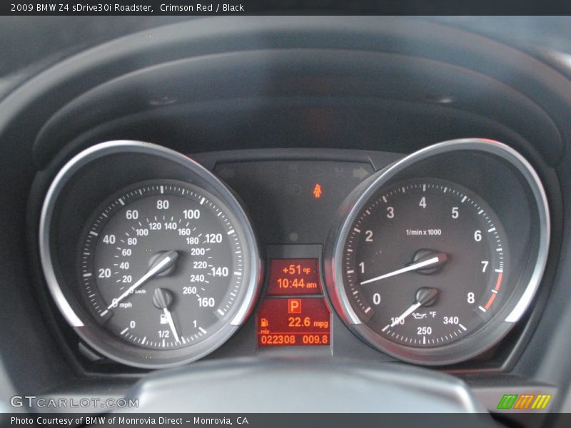 Crimson Red / Black 2009 BMW Z4 sDrive30i Roadster