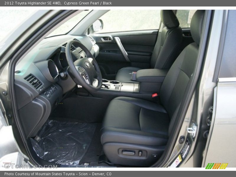 Cypress Green Pearl / Black 2012 Toyota Highlander SE 4WD