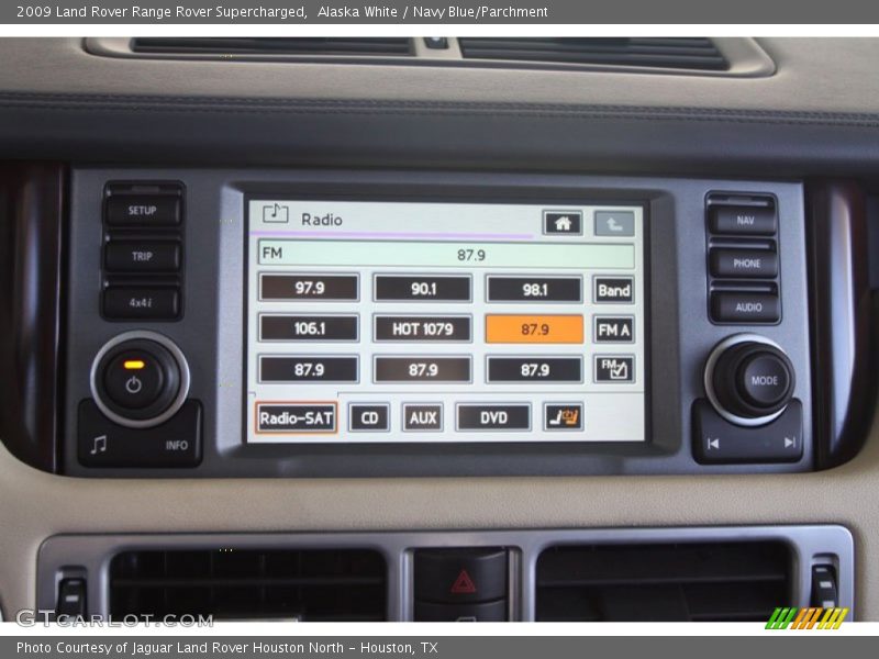 Alaska White / Navy Blue/Parchment 2009 Land Rover Range Rover Supercharged