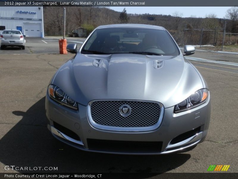 Lunar Grey Metallic / London Tan/Warm Charcoal 2012 Jaguar XF Supercharged